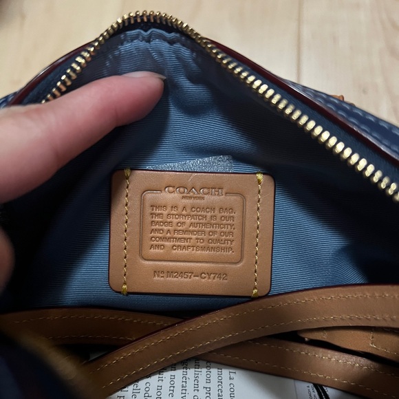 Coach denim mini Rowan RARE NWT - Picture 9 of 9